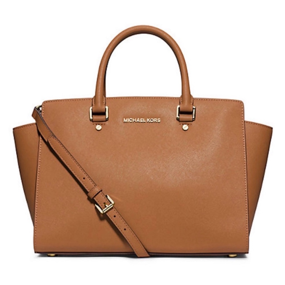Michael Kors Brown Leather Satchel